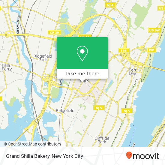 Grand Shilla Bakery map