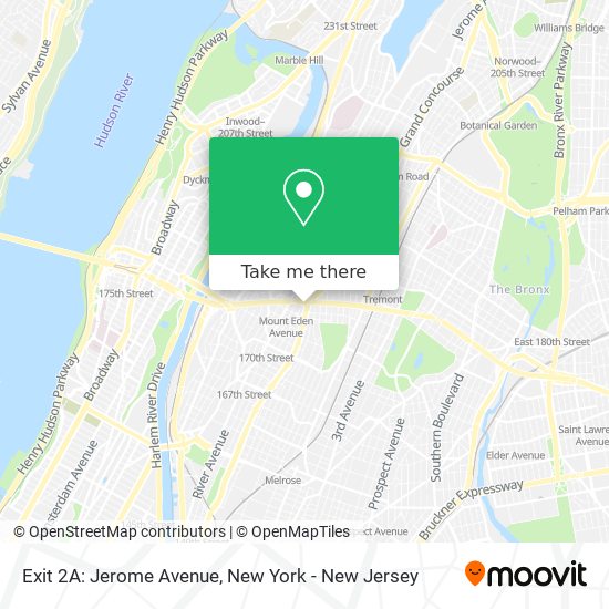 Mapa de Exit 2A: Jerome Avenue