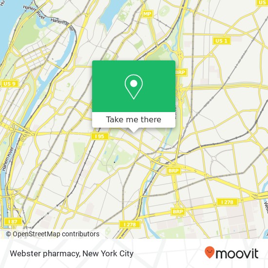 Mapa de Webster pharmacy