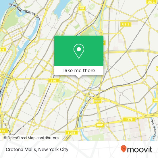 Crotona Malls map