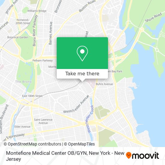 Montefiore Medical Center OB / GYN map