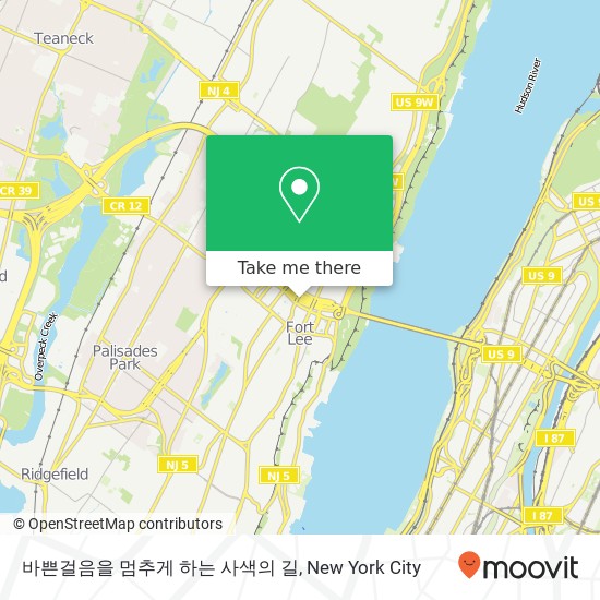 Mapa de 바쁜걸음을 멈추게 하는 사색의 길