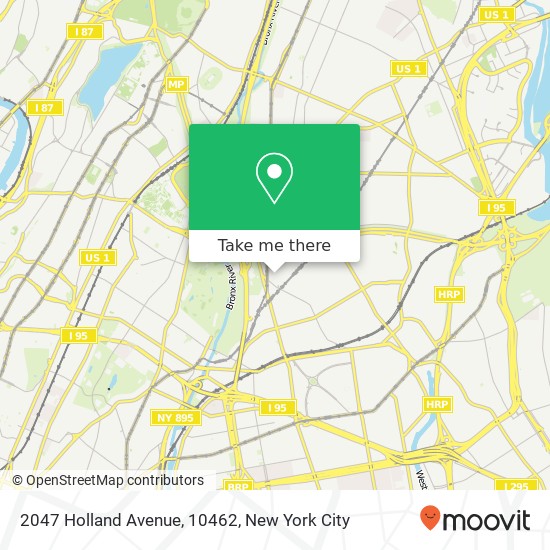 Mapa de 2047 Holland Avenue, 10462