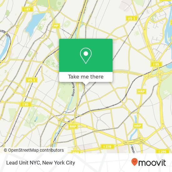 Lead Unit NYC map