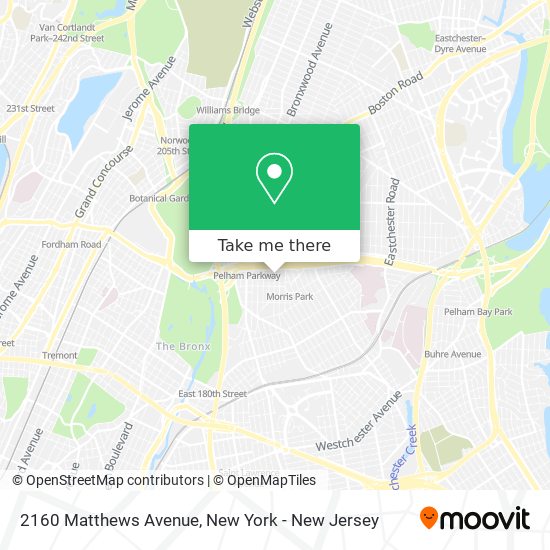 Mapa de 2160 Matthews Avenue