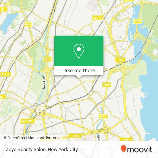 Mapa de Zoye Beauty Salon