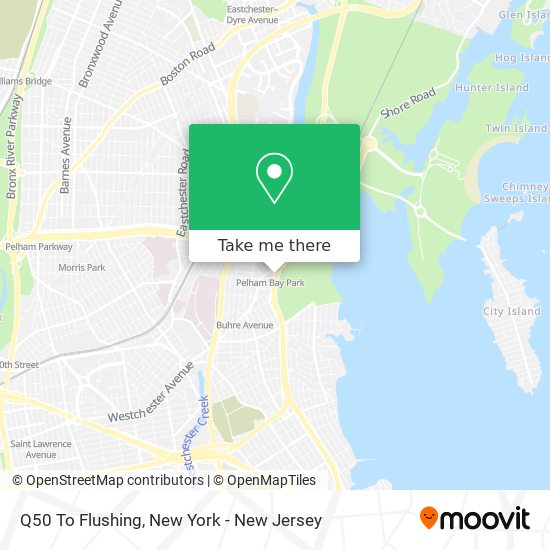 Mapa de Q50 To Flushing