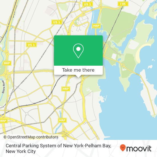 Mapa de Central Parking System of New York-Pelham Bay