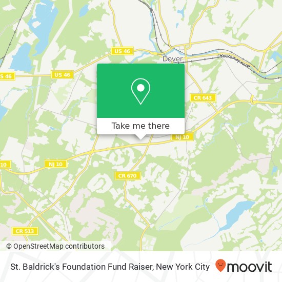 St. Baldrick's Foundation Fund Raiser map