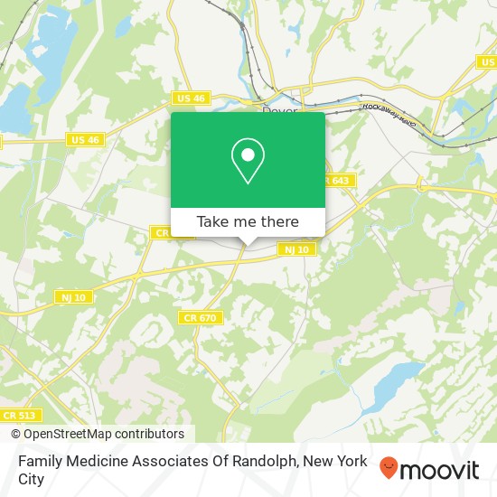 Family Medicine Associates Of Randolph map