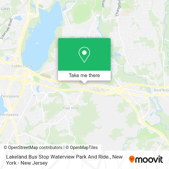 Lakeland Bus Stop Waterview Park And Ride. map
