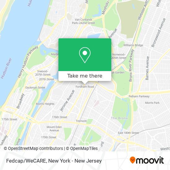 Mapa de Fedcap/WeCARE