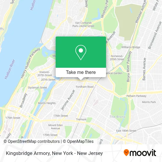 Kingsbridge Armory map