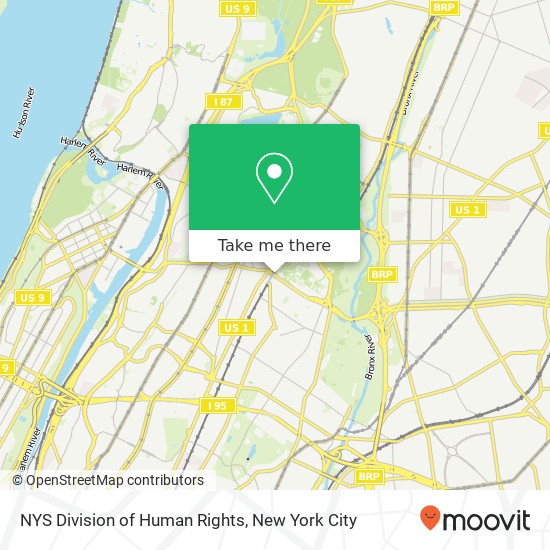 Mapa de NYS Division of Human Rights