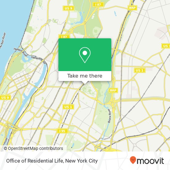 Mapa de Office of Residential Life