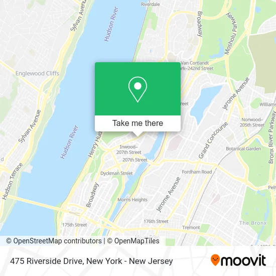 475 Riverside Drive map