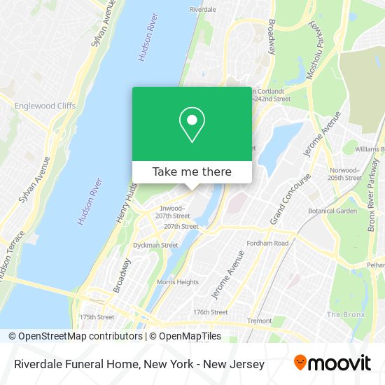 Riverdale Funeral Home map