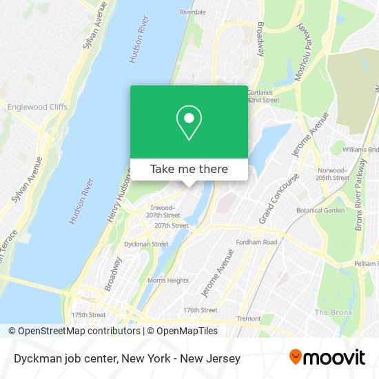 Dyckman job center map