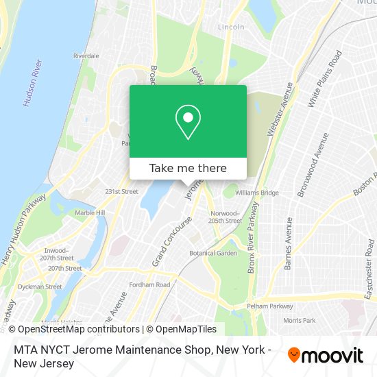 Mapa de MTA NYCT Jerome Maintenance Shop