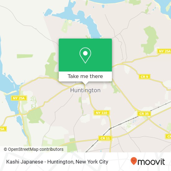 Kashi Japanese - Huntington map