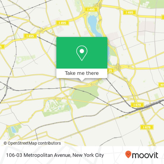 Mapa de 106-03 Metropolitan Avenue