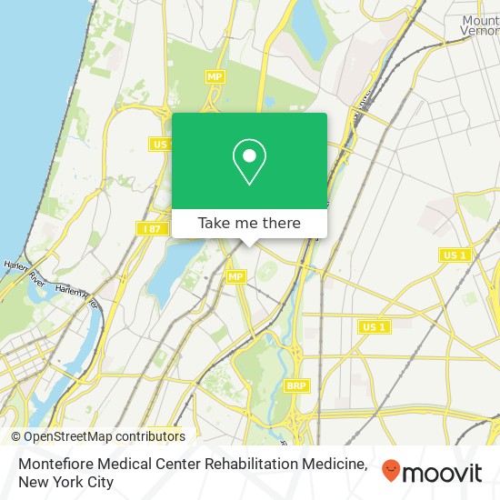 Montefiore Medical Center Rehabilitation Medicine map