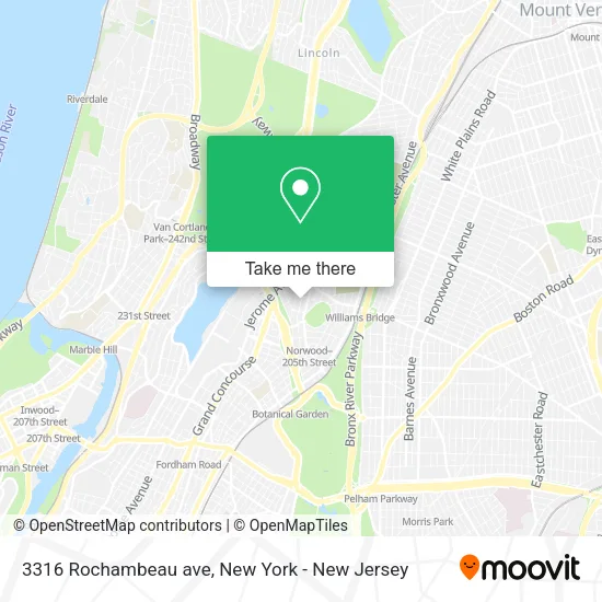 3316 Rochambeau ave map
