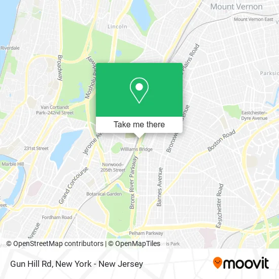 Gun Hill Rd map