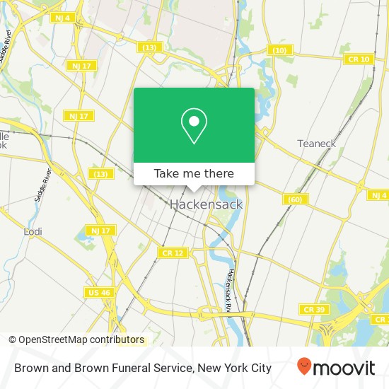 Mapa de Brown and Brown Funeral Service