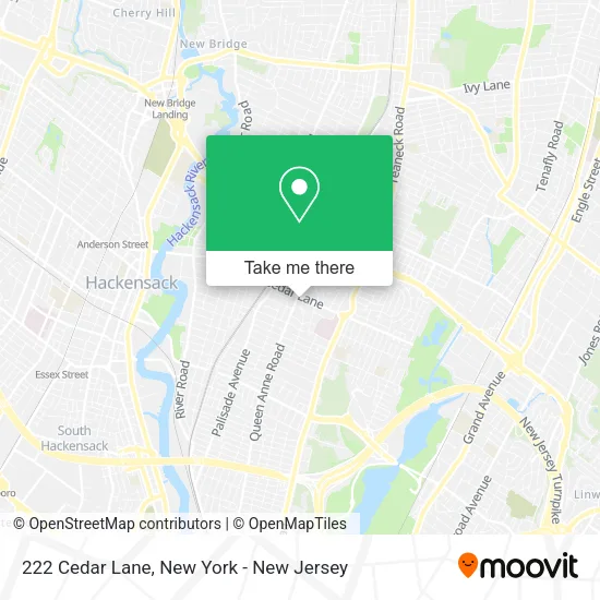 222 Cedar Lane map
