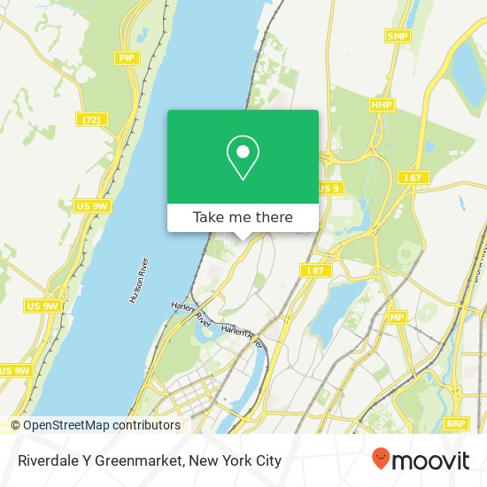 Riverdale Y Greenmarket map