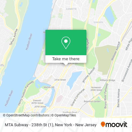 Mapa de MTA Subway - 238th St (1)