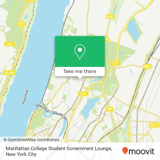 Manhattan College Student Government Lounge map