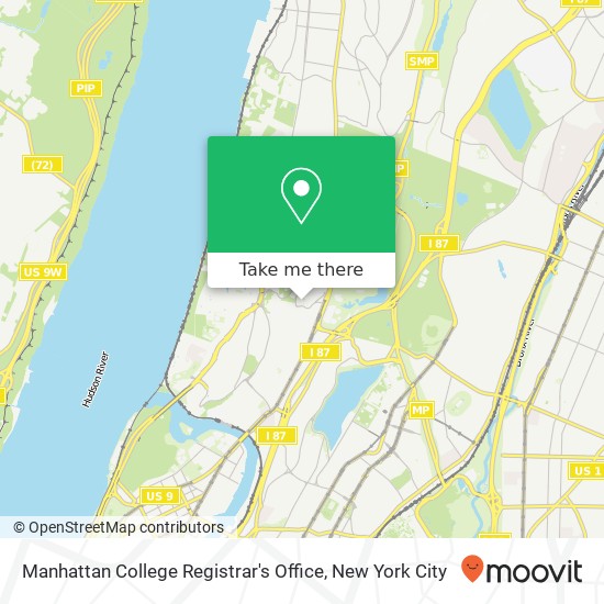 Manhattan College Registrar's Office map