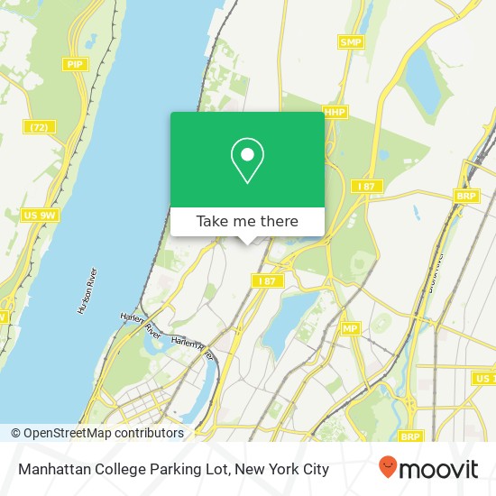 Mapa de Manhattan College Parking Lot