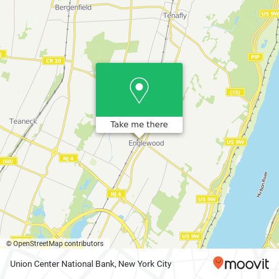 Union Center National Bank map