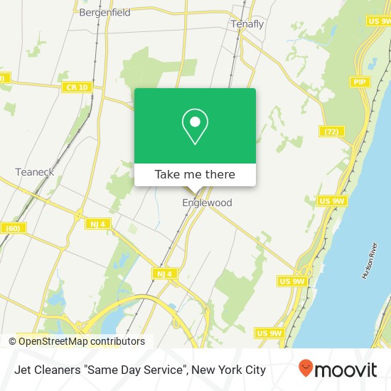 Jet Cleaners "Same Day Service" map