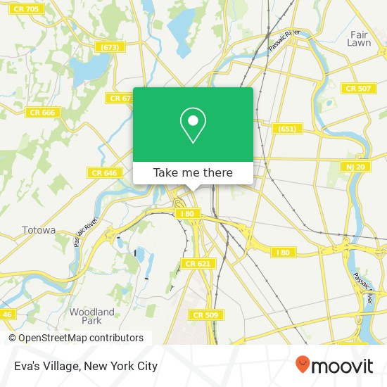 Eva's Village map