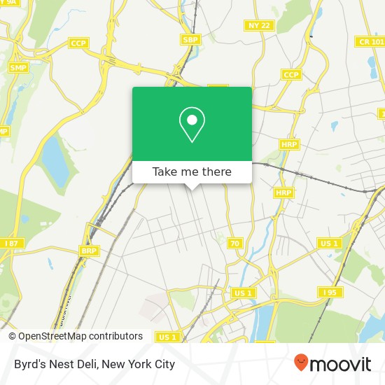 Byrd's Nest Deli map