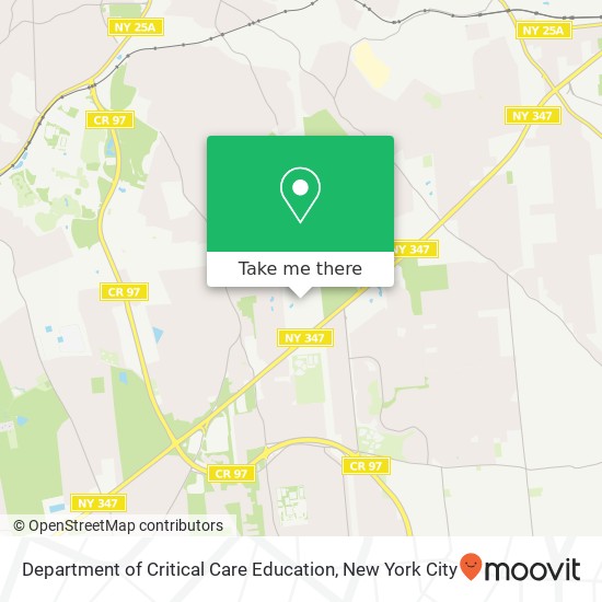 Department of Critical Care Education map