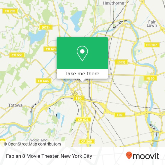 Mapa de Fabian 8 Movie Theater