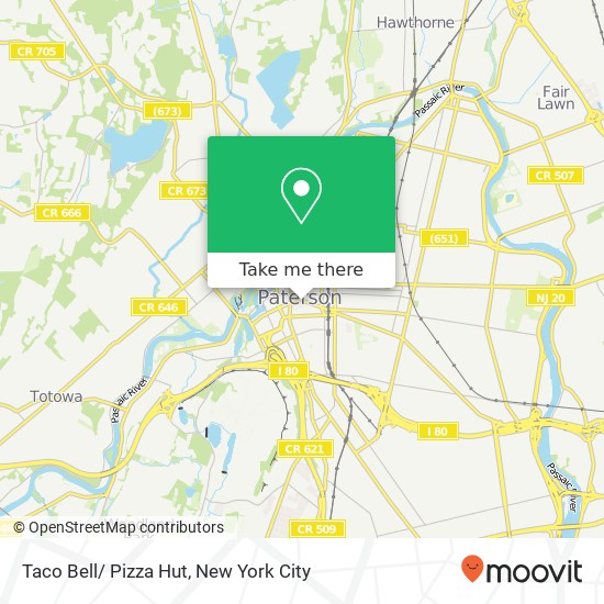 Taco Bell/ Pizza Hut map