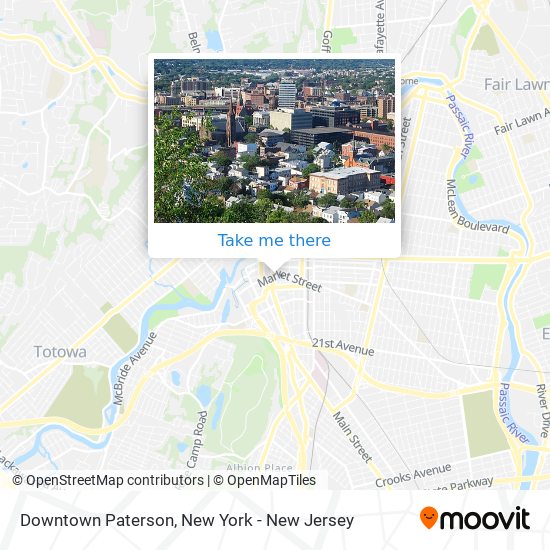 Downtown Paterson map