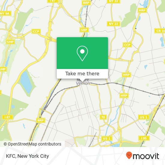 KFC map