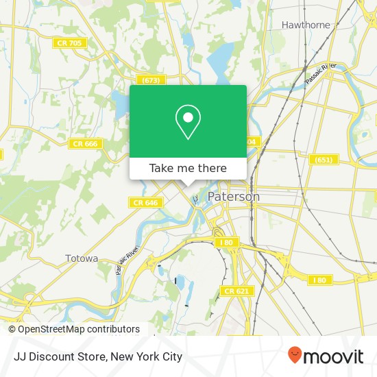 Mapa de JJ Discount Store