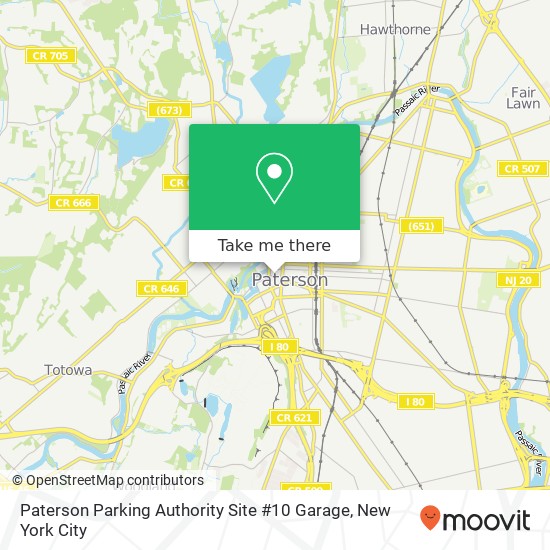 Paterson Parking Authority Site #10 Garage map
