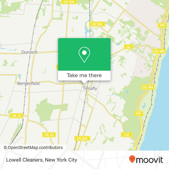 Lowell Cleaners map