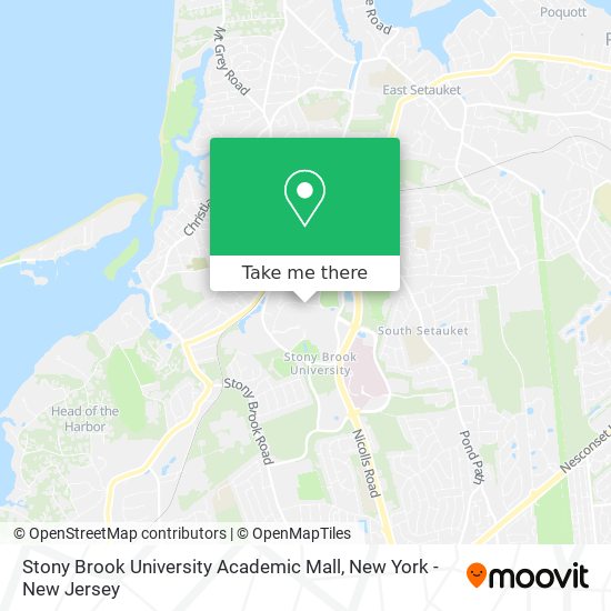 Stony Brook University Academic Mall map