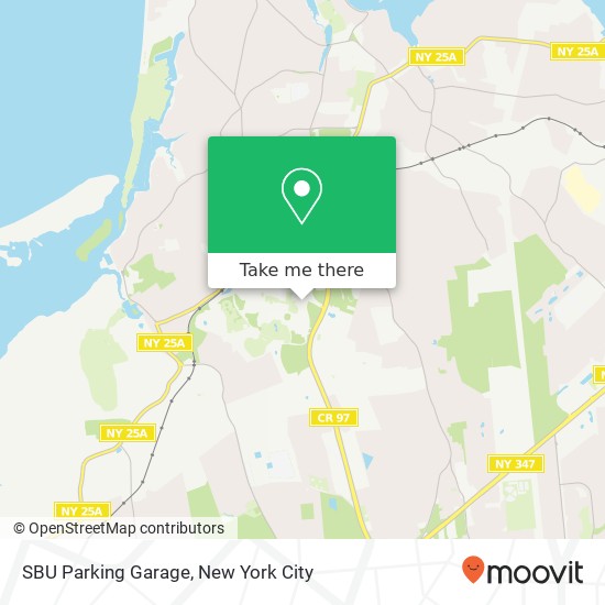 SBU Parking Garage map