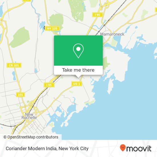 Mapa de Coriander Modern India